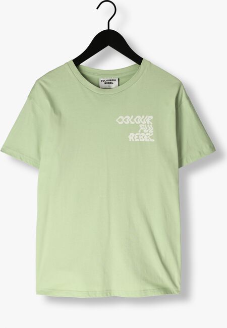 COLOURFUL REBEL T-shirt LOGO WAVE LOOSEFIT TEE Menthe - large