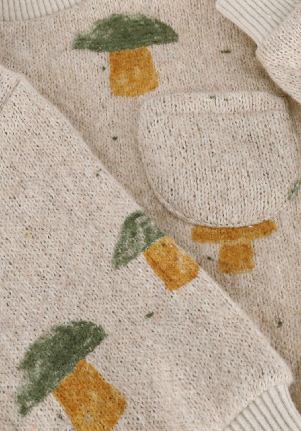 PLAY UP Pull PRINTED JERSEY SWEATER en marron - large