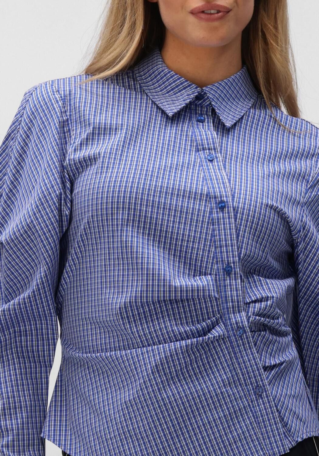 CO'COUTURE Haut ANIZA ASYM SHIRT en bleu - large