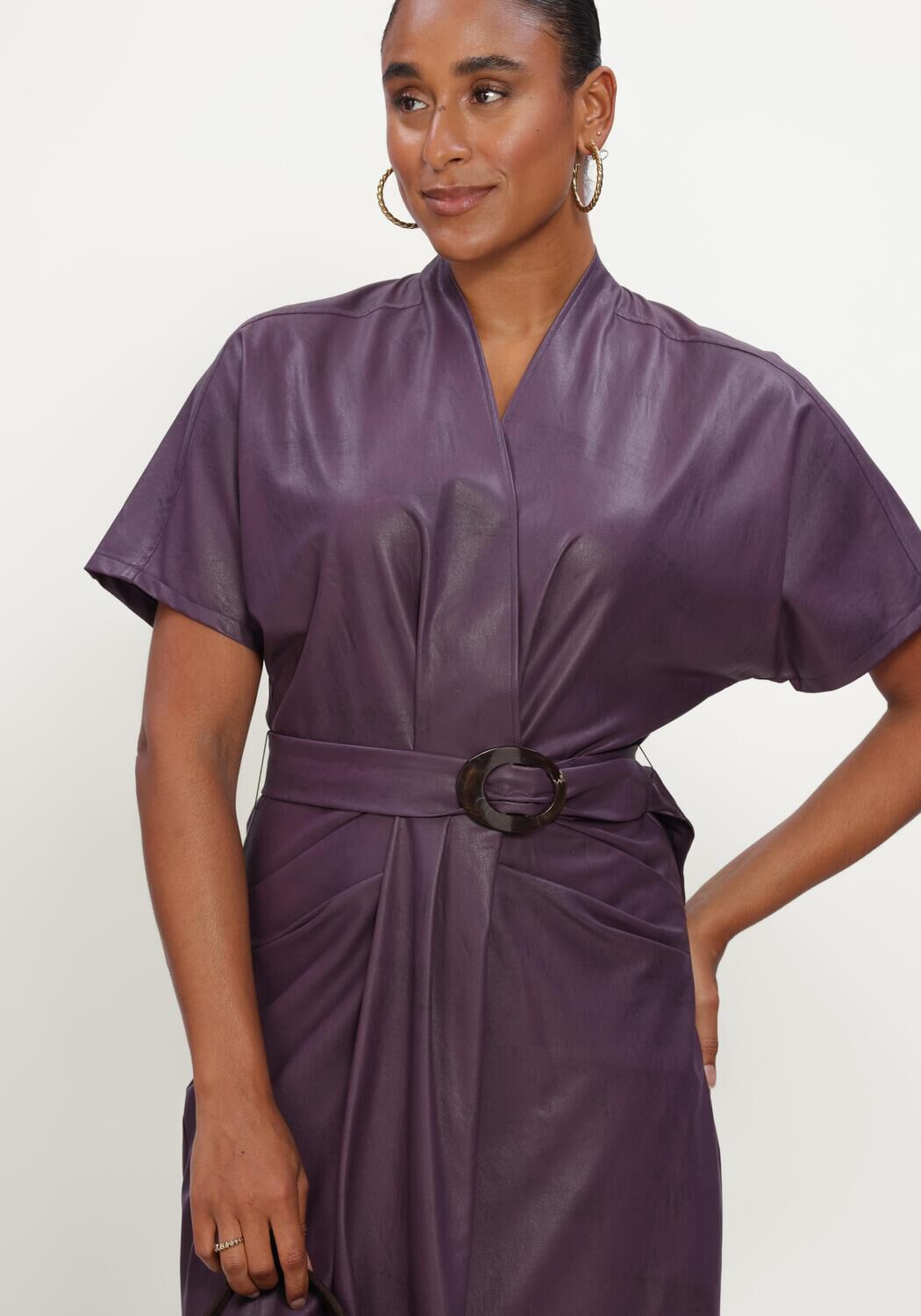 CAROLINE BISS Robe midi 4109 en violet - large
