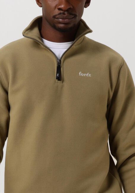 FORÉT Pull MOTION HALF ZIP en vert - large