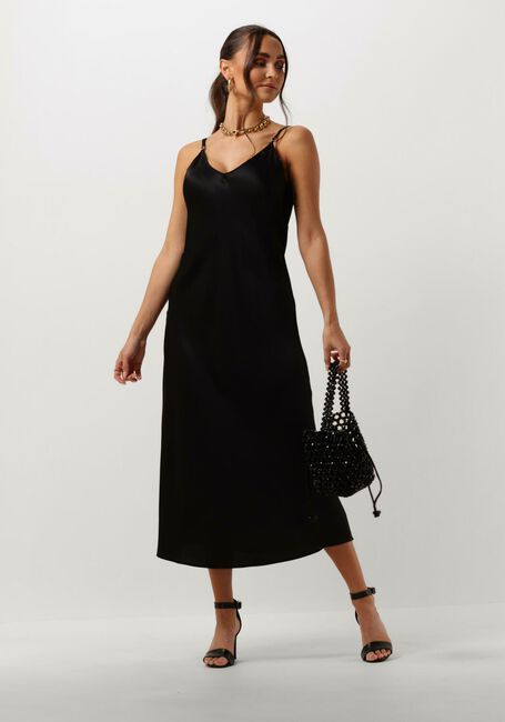 RESORT FINEST Robe midi SLIP DRESS en noir - large