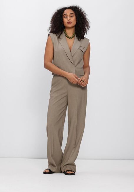 Taupe COPENHAGEN MUSE Wijde broek CMTAILOR-PANTS - large