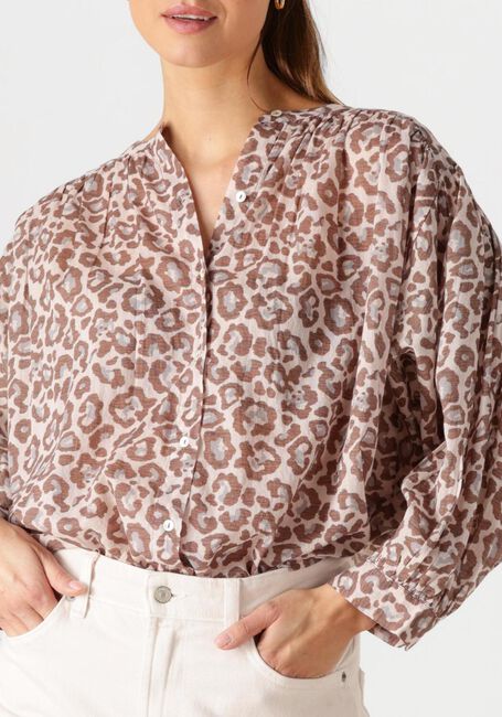 Bruine BY-BAR  LUCY CHETAAH BLOUSE - large