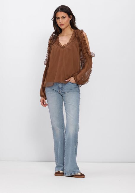 DANTE6 HARMONY BOHO CHIFFON TOP Hauts & T-shirts en marron - large