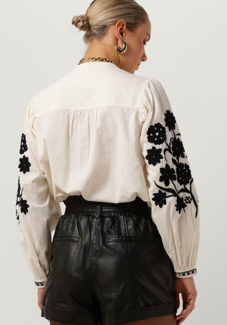 SCOTCH & SODA Blouse SHIRT WITH EMBROIDERED SLEEVE Blanc - large