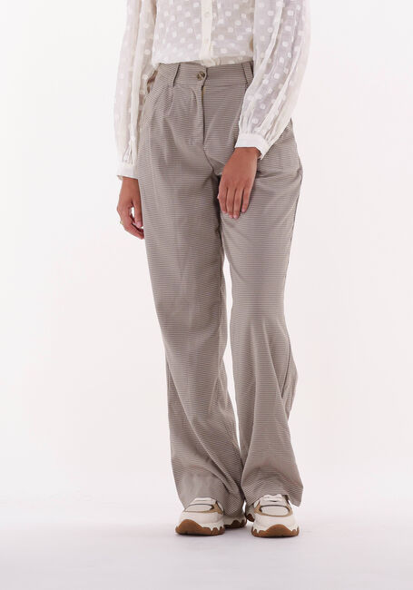 MODSTRÖM Pantalon ATTICUS CHECK PANTS en beige - large