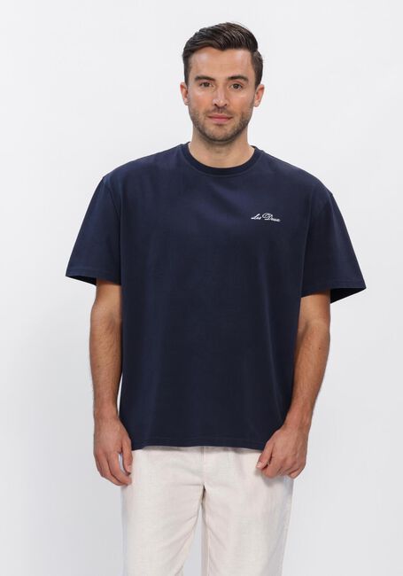 Donkerblauwe LES DEUX T-shirt CREW T-SHIRT - large