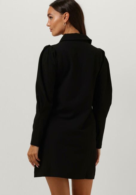 Zwarte RUBY TUESDAY Mini jurk ROZZYN COLLAR DRESS WITH PLACKET AND SLEEVE DETAIL - large
