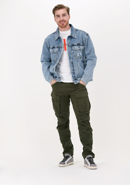 Witte CALVIN KLEIN T-shirt SEASONAL MONOGRAM TEE - large