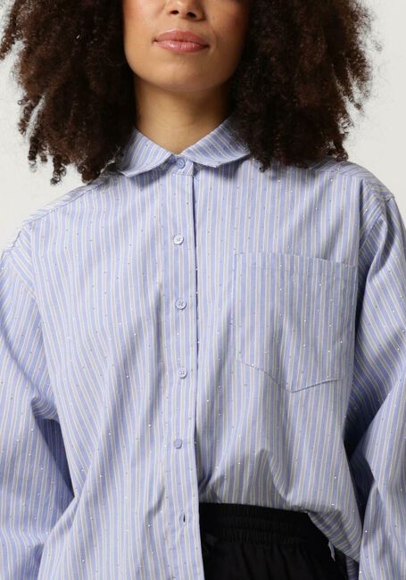 NEO NOIR DALMA STRIPE STONE SHIRT Blouses en bleu - large