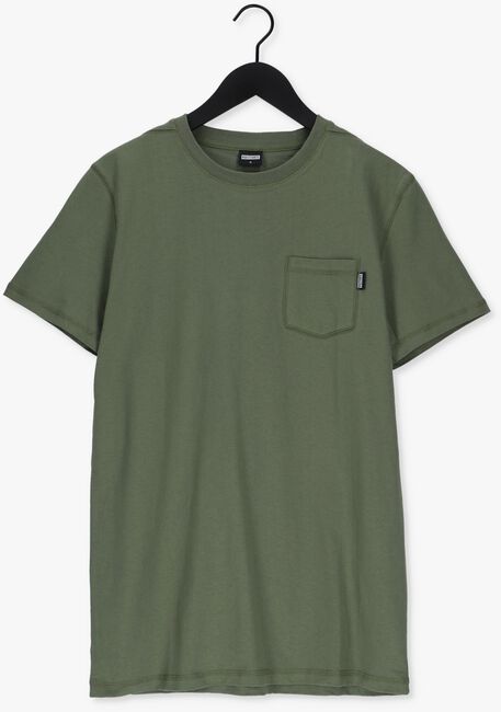 Donkergroene KULTIVATE T-shirt TS DAMON - large