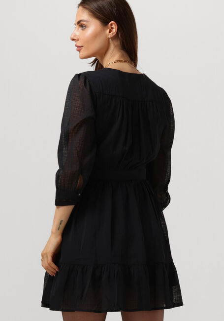 Zwarte SCOTCH & SODA Mini jurk WRAP MINI DRESS - large