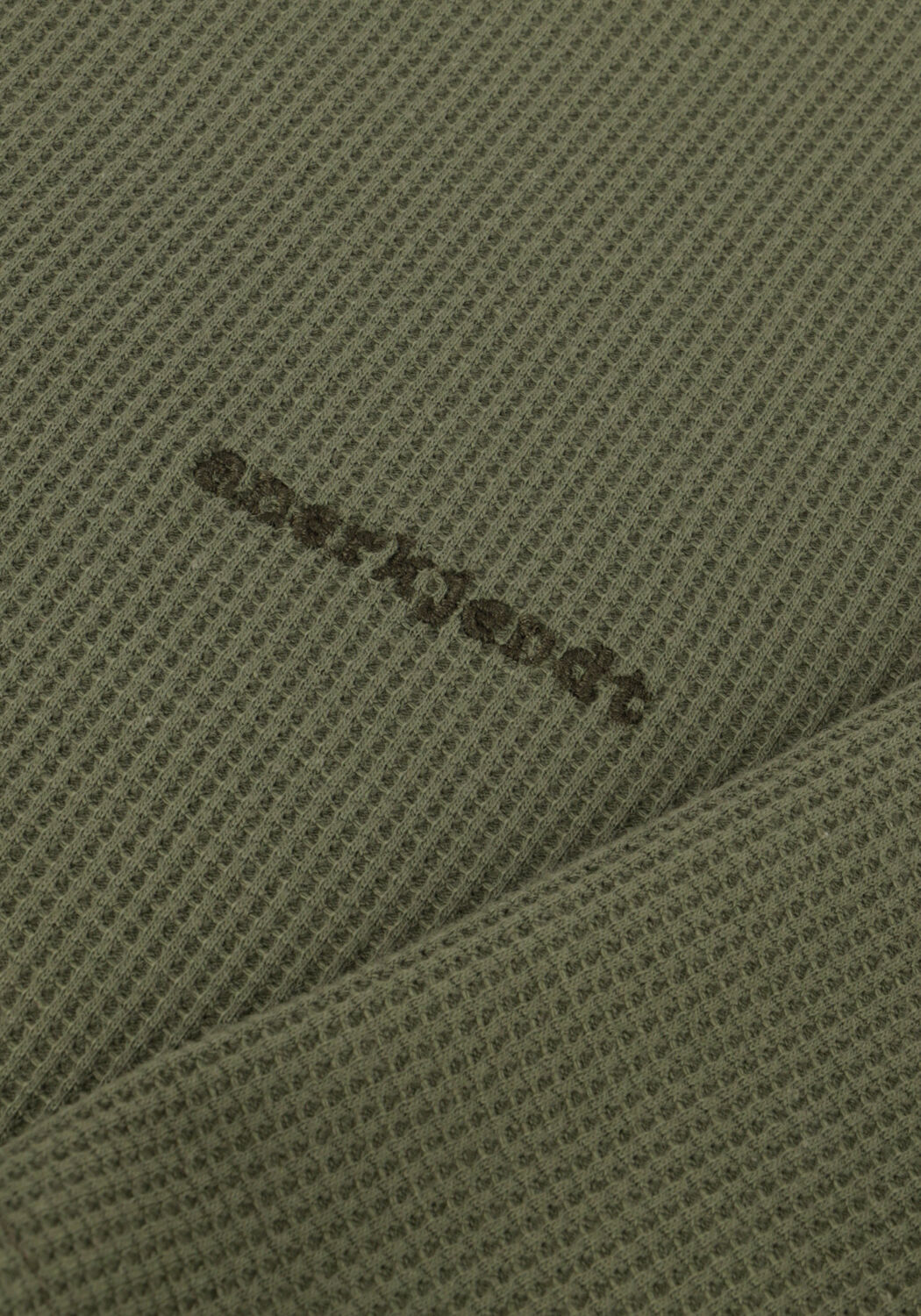 ANERKJENDT T-shirt AKKIKKI S/S WAFFLE TEE Olive - large