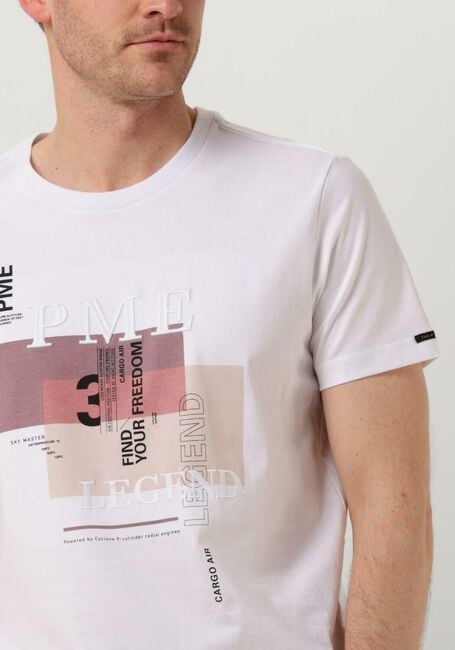 PME LEGEND T-shirt SHORT SLEEVE R-NECK SINGLE JERSEY MERCERISED en blanc - large