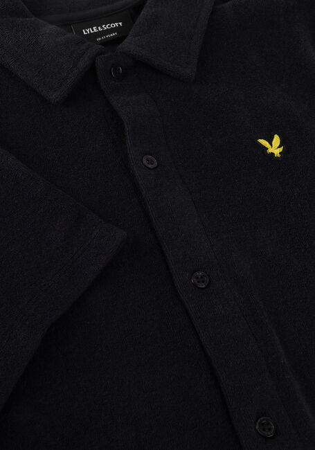 Zwarte LYLE & SCOTT Polo SS TOWELLING SHIRT - large