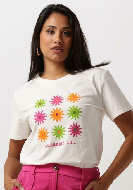 YDENCE T-shirt T-SHIRT CELEBRATE LIFE Blanc - large