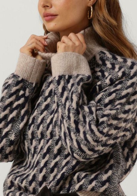 Zand OBJECT Trui LIDA L/S KNIT PULLOVER 123 - large