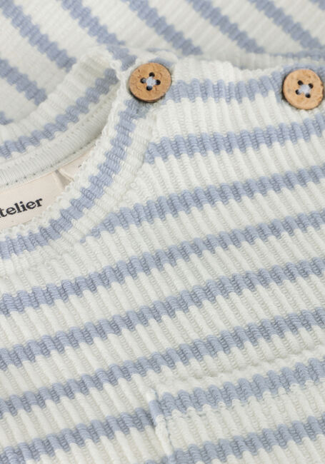 LIL' ATELIER T-shirt NBMTADEO SS LOOSE TOP LIL Écru - large