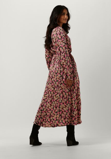 SECOND FEMALE Robe midi VICTORY V-NECK DRESS en rose - large