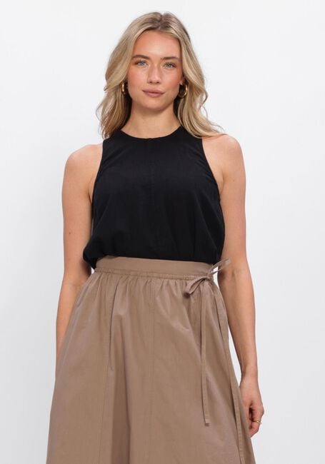 SELECTED WOMEN Haut SLFLUISA SL LINEN BLEND TOP en noir - large