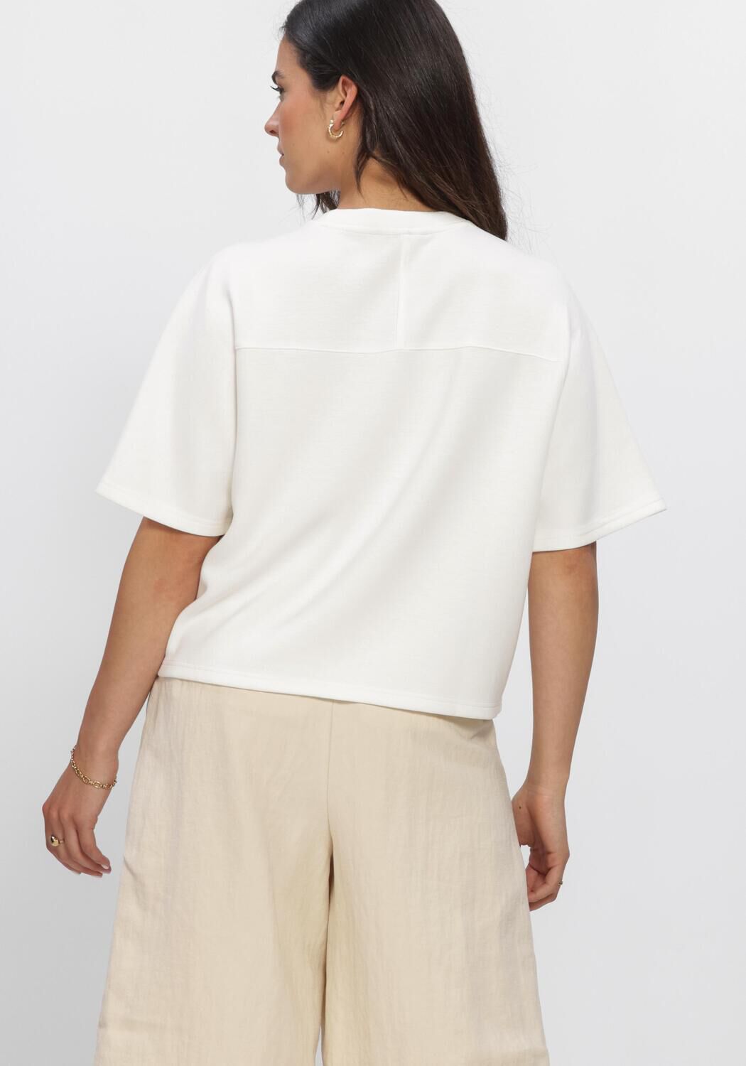 Gebroken wit MSCH COPENHAGEN Top MSCHMAELEE IMA Q 2 4 SWEATSHIRT - large
