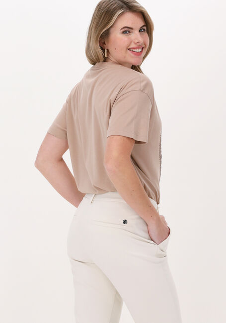 Beige MOS MOSH T-shirt LEAH HOLI TEE - large