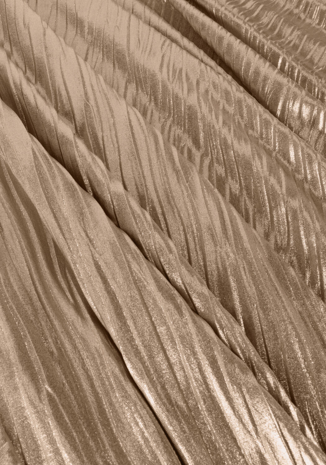 ACCESS Jupe maxi TEXTURED METALLIC EFFECT MAXI SKIRT en bronze - large