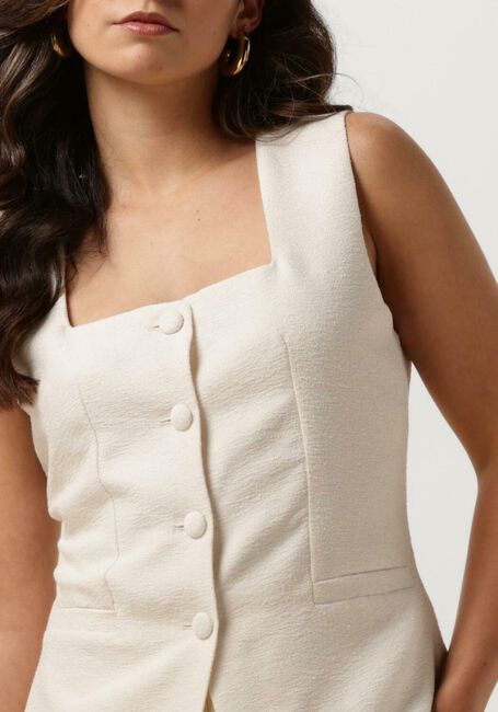 NEO NOIR Gilet LILY BOUCLE WAISTCOAT Blanc - large