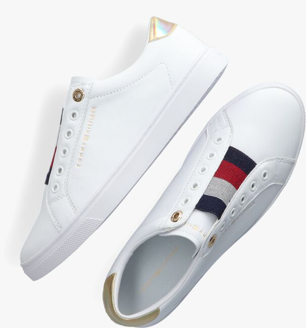 Witte TOMMY HILFIGER Lage sneakers TH ELASTIC SLIP ON - large