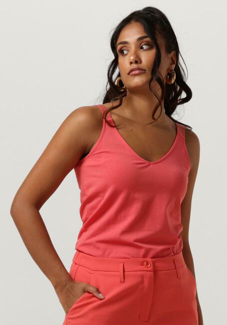 Roze SUMMUM Top SINGLET REVERSIBLE COTTON ELASTANE BASICS - large