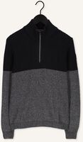 VANGUARD Pull HALF ZIP COLLAR COTTON GRINDLE en noir VANGUARD Pull HALF ZIP COLLAR COTTON GRINDLE en noir - medium