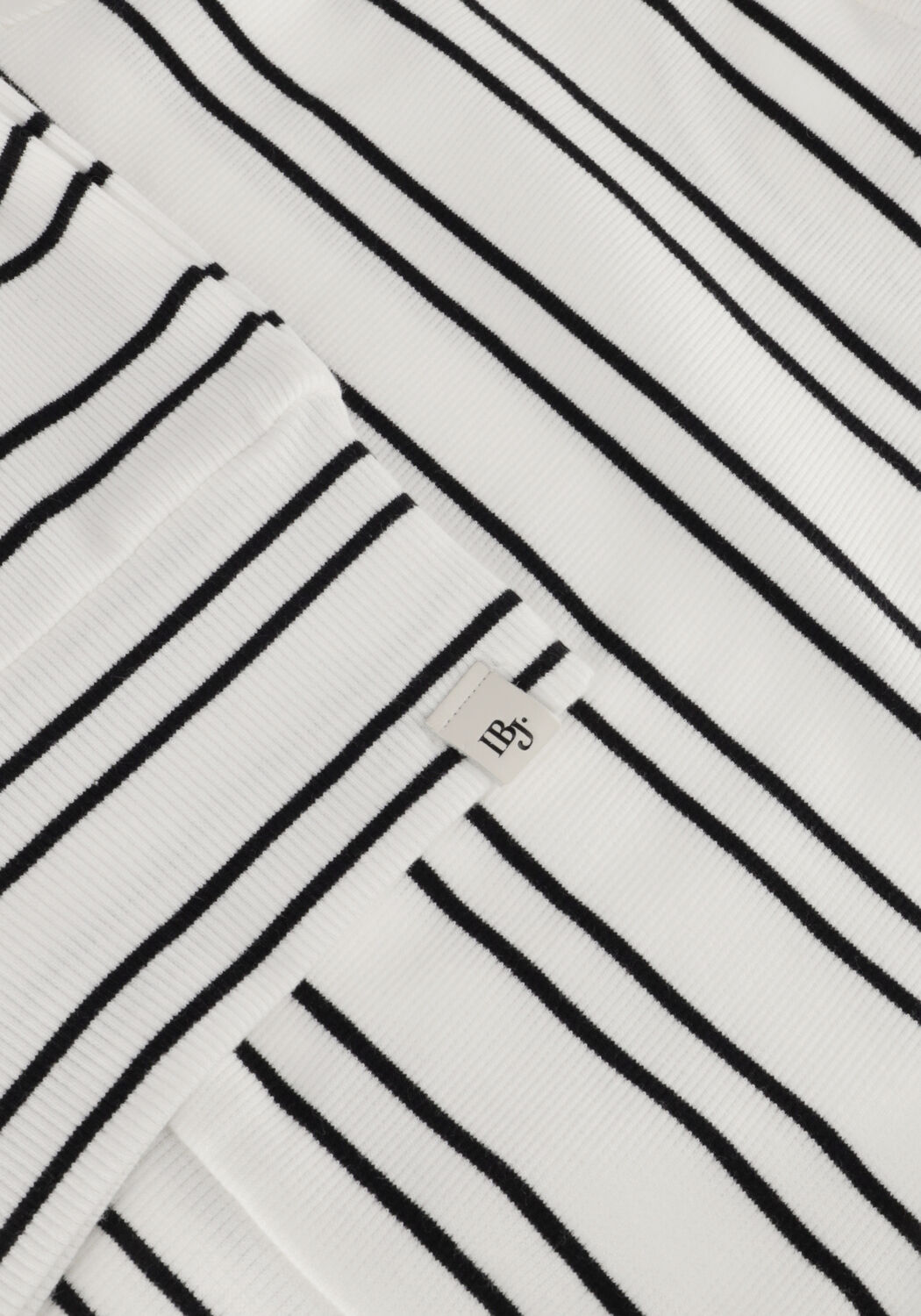 INDIAN BLUE JEANS Haut DRAWSTRING T-SHIRT STRIPE en blanc - large