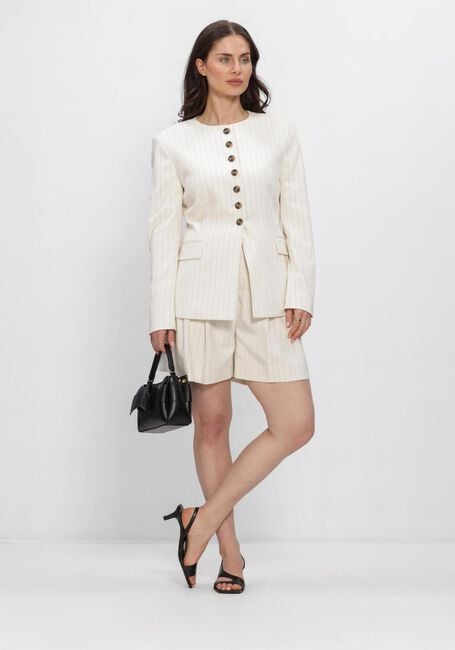 COPENHAGEN MUSE Pantalon courte CMTAILOR-SHORTS STRIPE &Eacute;cru - large