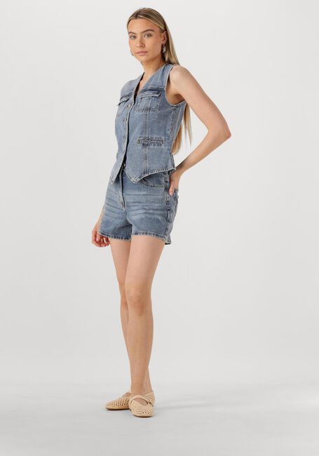 Blauwe ROUGE EDIT Gilet ROUJOLIE DENIM WAISTCOAT - large