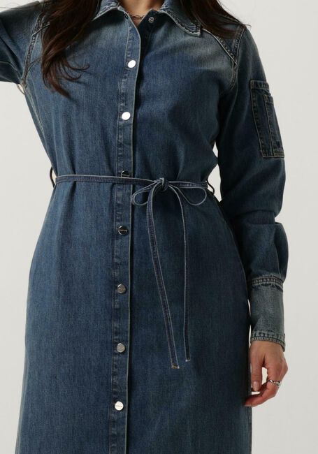 VANILIA Robe midi DENIM MIDI DRESS en bleu - large