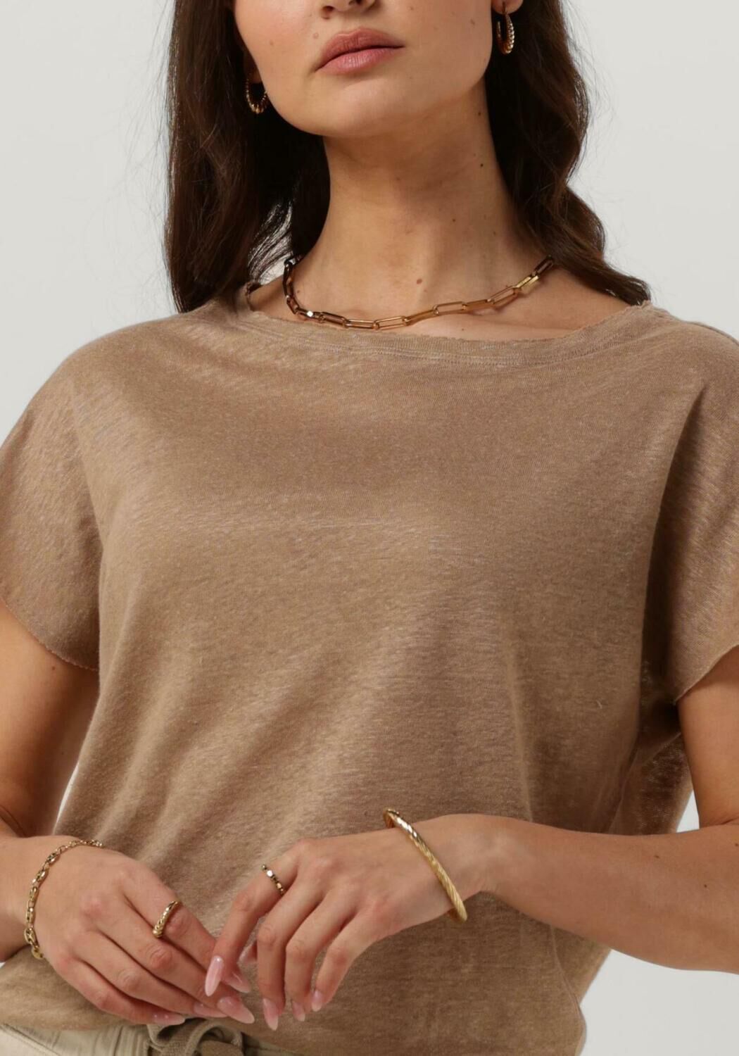 Camel t shirt dames sale