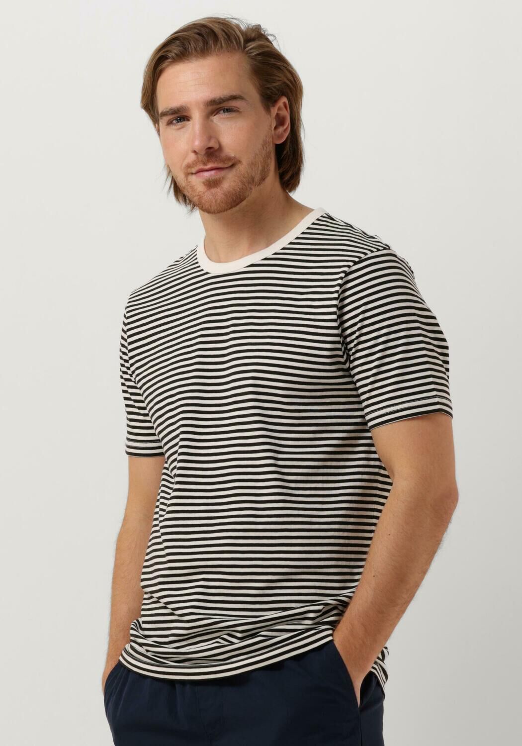 witte g star raw t shirt stripe slim r t
