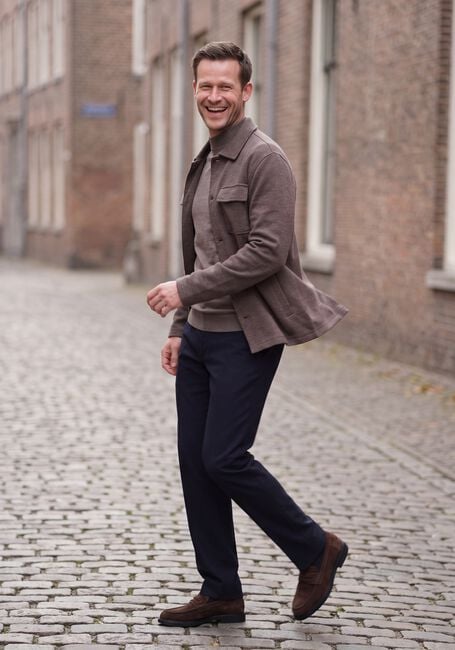 STEFANO LAURAN SL-CALEB Pantalons Bleu fonc&eacute; - large