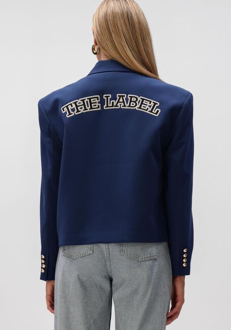 Donkerblauwe ALIX THE LABEL Blazer LADIES WOVEN BOXY BLAZER - large