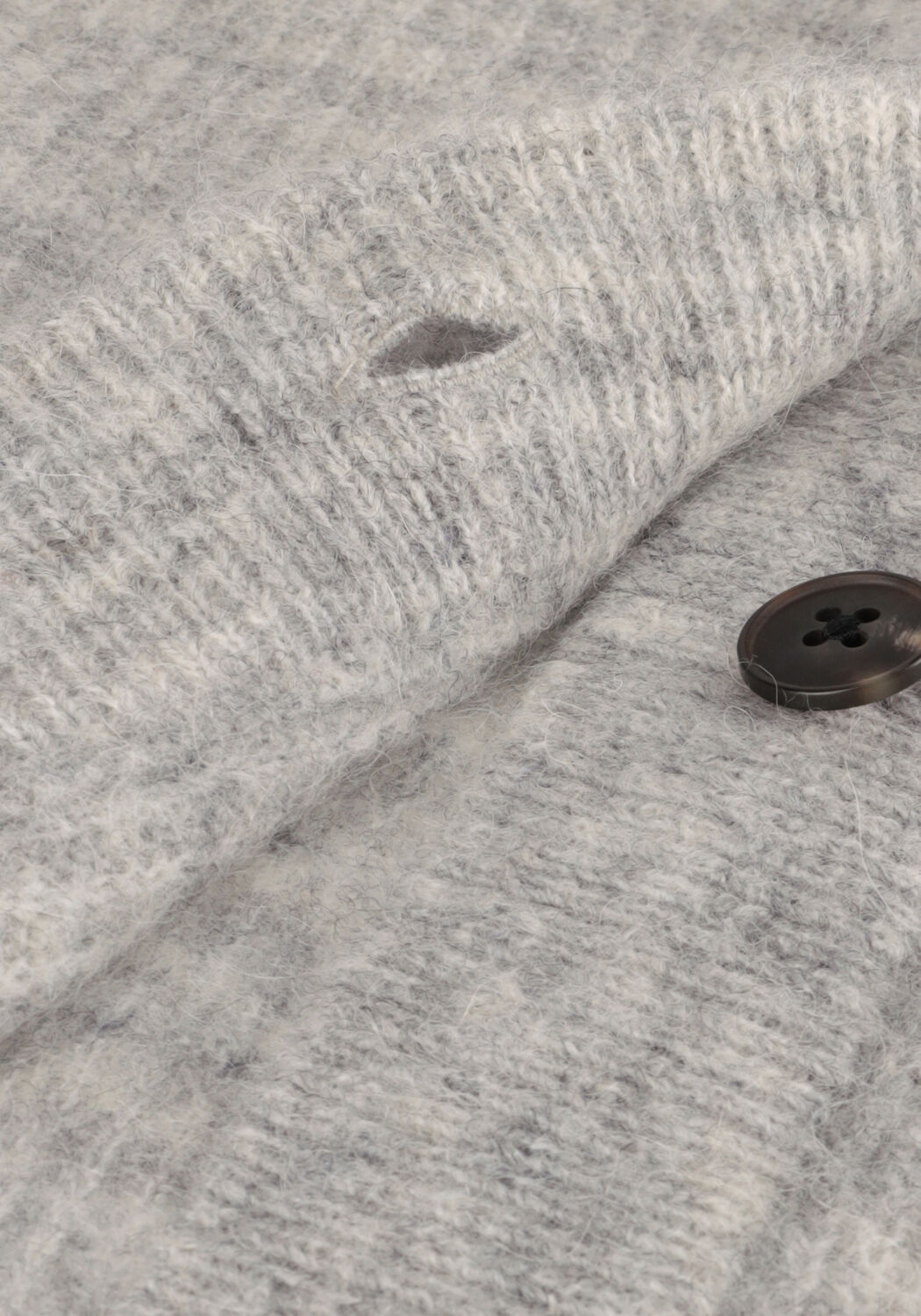 SELECTED WOMEN Gilet SLFLULU LS KNIT SHORT CARDIGAN Gris clair - large