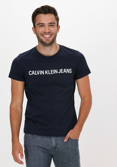 CALVIN KLEIN T-shirt INSTITUTIONAL L en bleu - large