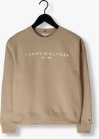 Beige TOMMY HILFIGER Sweater MDRN REG CORP LOGO C-NK SWTSHRT