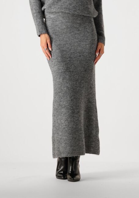 YDENCE Jupe maxi KNITTED SKIRT LAINEY en gris - large