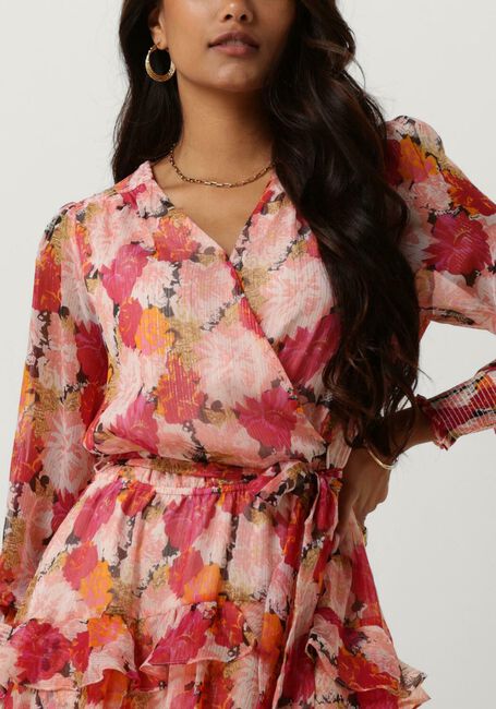 NEO NOIR Mini robe DENNIE MAXI FLOWER DRESS en rose - large