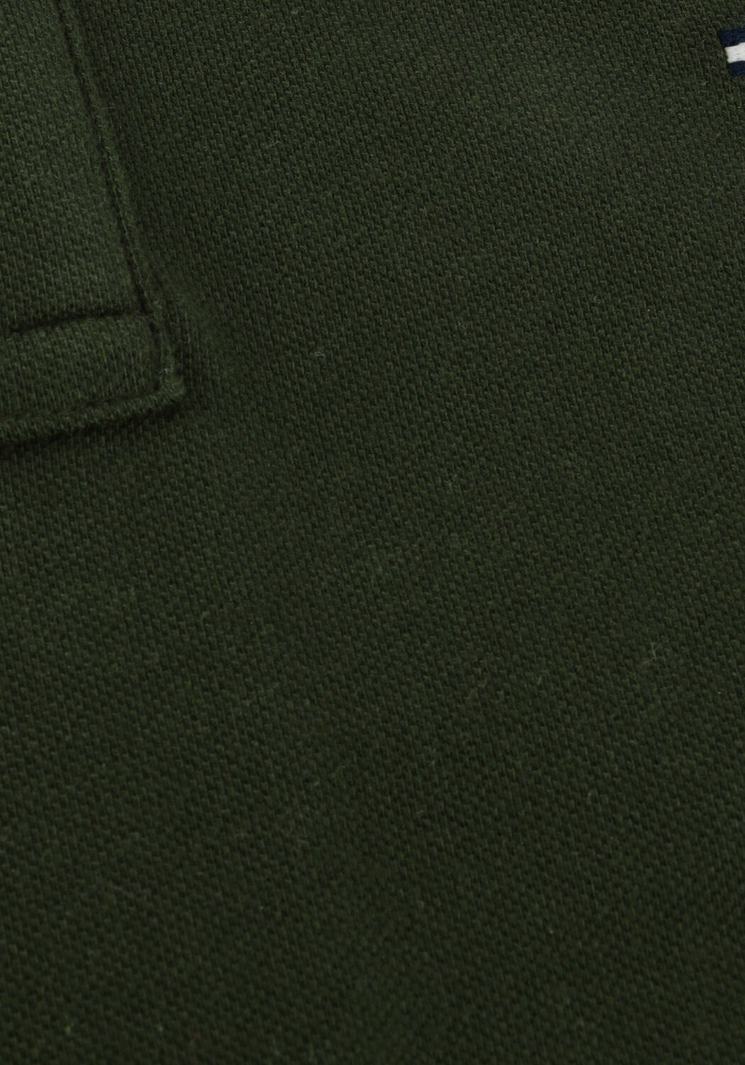 Donkergroene TOMMY JEANS Polo TJM SLIM PLACKET POLO EXT - large