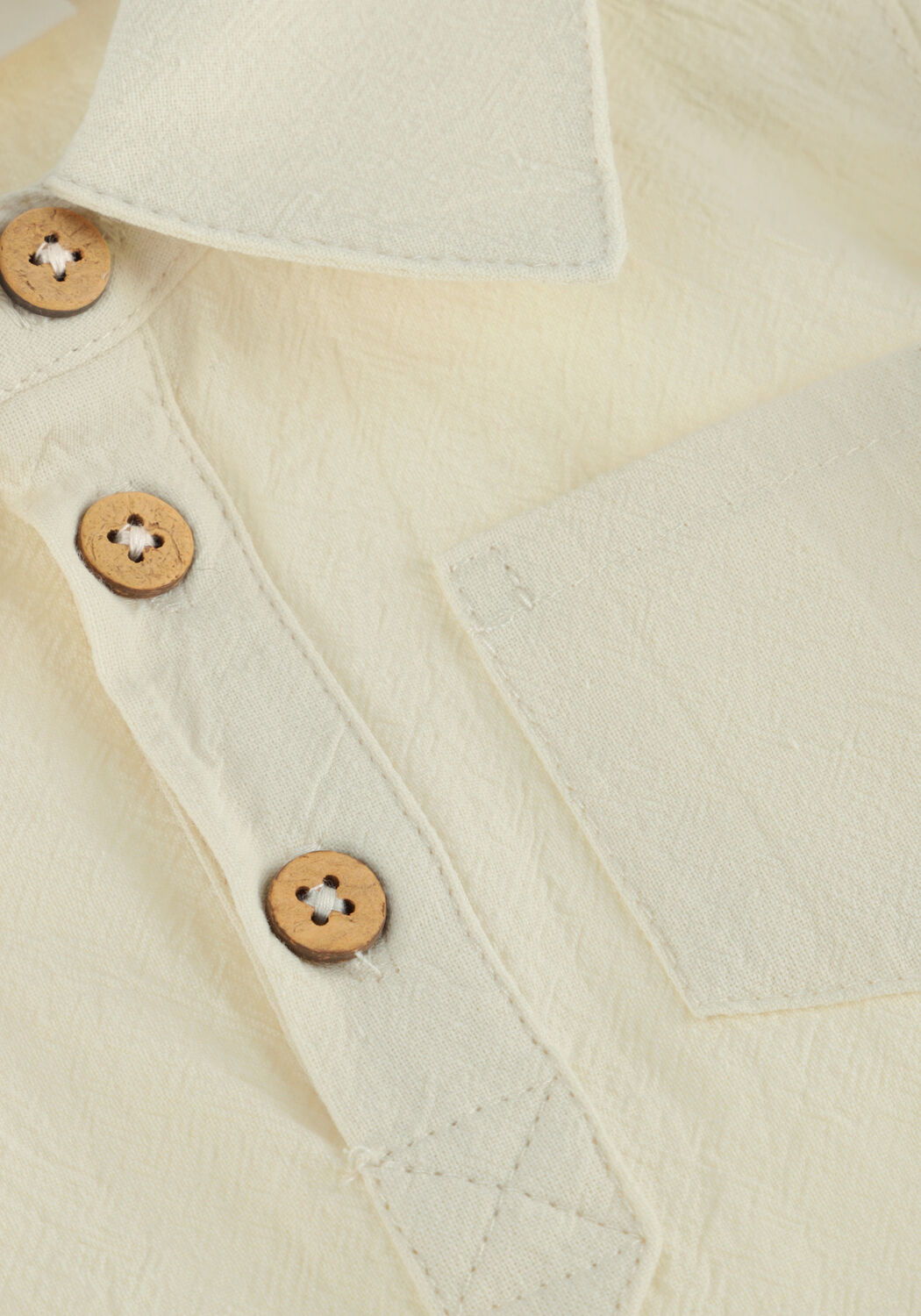 LIL' ATELIER Grenouill&egrave;res NBMHADAM LS BODY SHIRT LIL &Eacute;cru - large