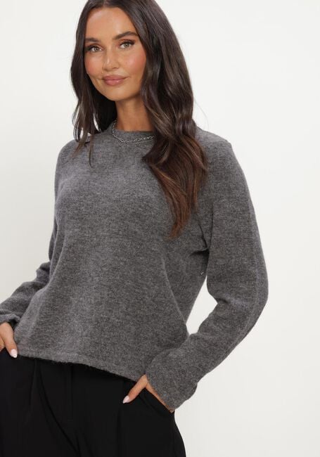 Zwarte SELECTED WOMEN Trui SLWLULU NEW LS KNIT O-NECK - large