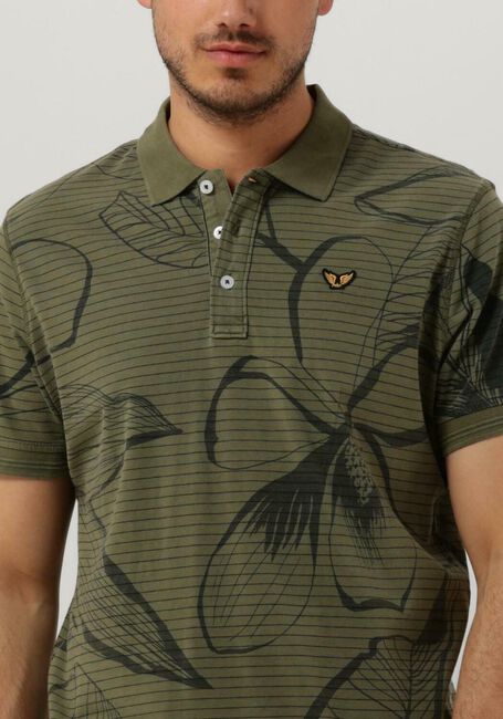 Mint PME LEGEND Polo SHORT SLEEVE POLO STRIPE OUTLINE FLOWER - large