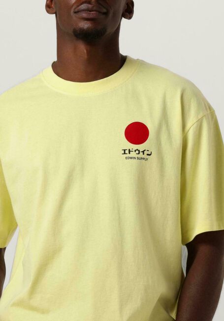 EDWIN T-shirt JAPANESE SUN TS en jaune - large